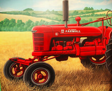 Load image into Gallery viewer, Large Hand Painted Picture of Tractor
