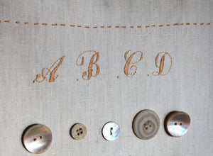 Vintage Button Display