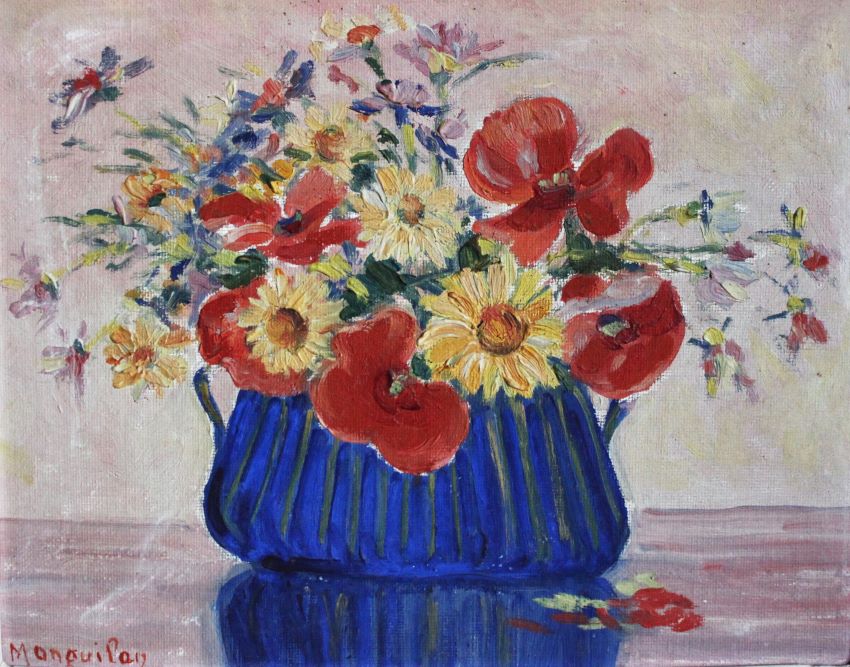 Floral Oil on Board