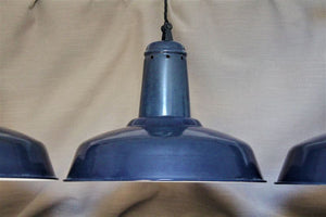Large blue pendant lights