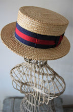 Load image into Gallery viewer, Vintage Straw Boater