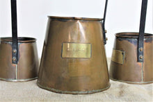 Load image into Gallery viewer, English set of three copper cider measures