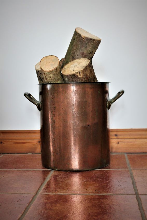 Antique Copper Stock Pot
