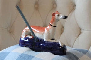 Staffordshire greyhound pen holder