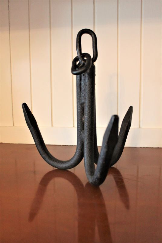 Three pronged wrought iron hook grovetrader Three pronged wrought iron hook grovetrader