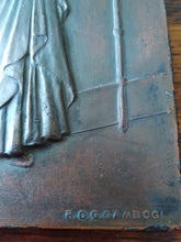 Load image into Gallery viewer, Italian vintage mixed metal relief plaque