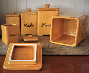 Vintage Graduated Ceramic Containers