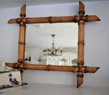Load image into Gallery viewer, Faux Bamboo Mirror