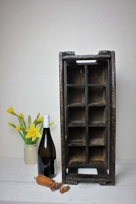 French Antique Oak Wine Crate -20